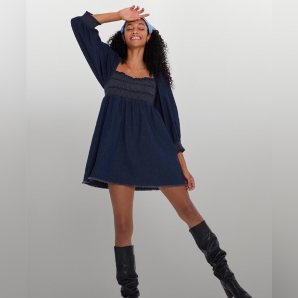 Free People This is Everything denim dress